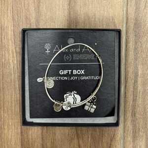 Alex and Ani Silver Charm Bracelet with Gift Box